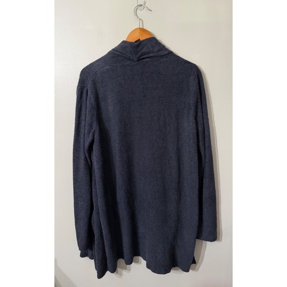 Barefoot Dreams‎ Essential long Cardigan Bamoo Chic lite Navy Style 428 XL Cozy - Picture 2 of 7